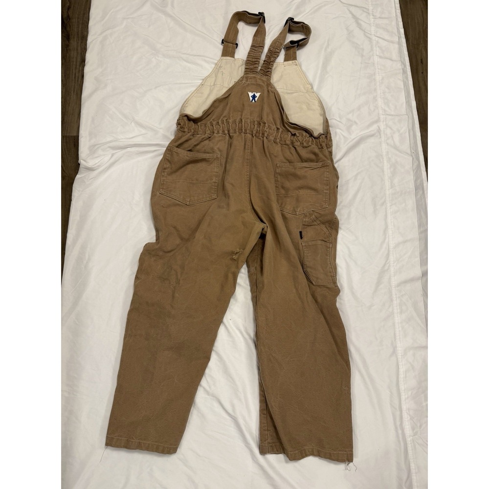 Workright Benchmark Bib Overall Pants Work Canvas XXL Made In USA 150BAN12br - Picture 13 of 16